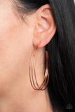 Paparazzi Accessories Rimmed Radiance Earrings - Copper