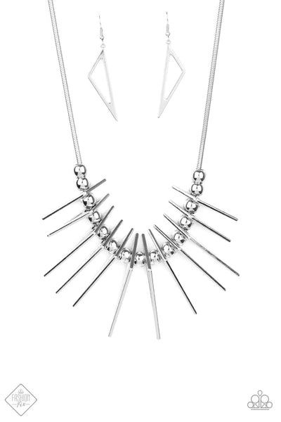 Paparazzi Accessories Fully Charged Necklace - Silver (FF Jan 2021)