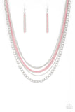 Paparazzi Accessories Intensely Industrial Necklace - Pink