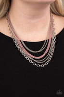 Paparazzi Accessories Intensely Industrial Necklace - Pink