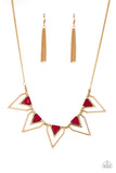 Paparazzi Accessories The Pack Leader Necklace - Red