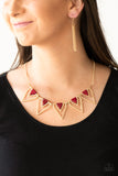 Paparazzi Accessories The Pack Leader Necklace - Red