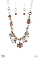 Paparazzi Accessories Charmed, I Am Sure Necklace - Brown