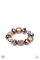 Paparazzi Accessories All Cozied Up Bracelet - Brown
