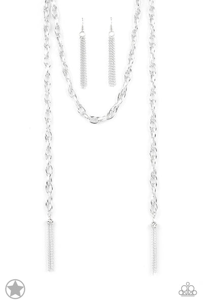 Paparazzi Accessories SCARFed for Attention Necklace - Silver