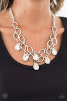 Paparazzi Accessories Show-Stopping Shimmer Necklace - White