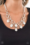 Paparazzi Accessories Show-Stopping Shimmer Necklace - White