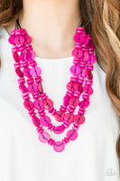 Paparazzi Accessories Barbados Bopper Necklace - Pink