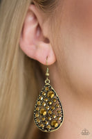 Paparazzi Accessories GLOW With The Flow Earrings - Brass
