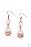 Paparazzi Accessories Roll Out The Ritz Earrings - Copper