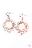 Paparazzi Accessories Modest Mandalas Earrings - Copper