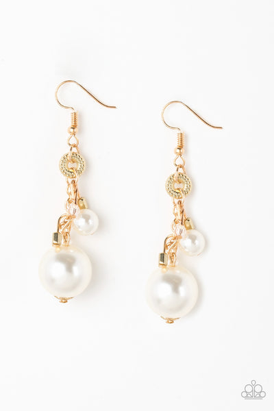 Paparazzi Accessories Timelessly Traditional Earrings - Gold
