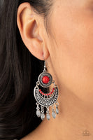 Paparazzi Accessories Mantra to Mantra Earrings - Red