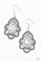 Paparazzi Accessories Reign Supreme Earrings - White