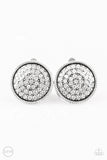 Paparazzi Accessories Gatsby, Who? Earrings (Clip-On) - White