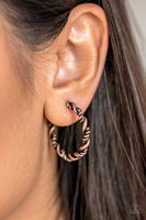 Paparazzi Accessories Plainly Panama Earring - Copper