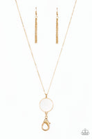 Paparazzi Accessories Shimmering Seashores Necklace (Lanyard) - Gold