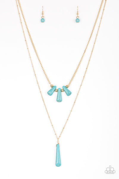 Paparazzi Accessories Basic Groundwork Necklace - Turquoise