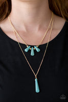 Paparazzi Accessories Basic Groundwork Necklace - Turquoise