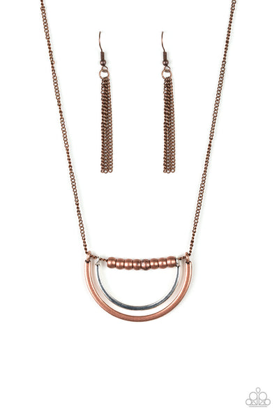 Paparazzi Accessories Artificial Arches Necklace - Copper