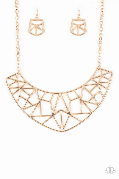 Paparazzi Accessories Strike While HAUTE Necklace  - Gold