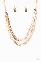 Paparazzi Accessories Industrial Illumination Necklace - Gold