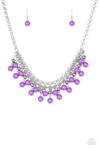 Paparazzi Accessories Friday Night Fringe Necklace - Purple