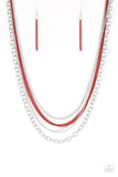 Paparazzi Accessories Intensely Industrial Necklace - Red