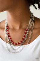 Paparazzi Accessories Extravagant Elegance Necklace - Red