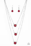 Paparazzi Accessories A Love For Luster Necklace - Red