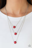 Paparazzi Accessories A Love For Luster Necklace - Red