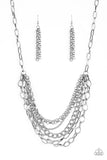 Paparazzi Accessories Color Bomb Necklace - Silver