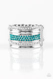 Paparazzi Accessories Top Dollar Drama Ring - Turquoise