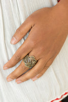 Paparazzi Accessories Fire and Ice Ring - Brass