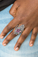 Paparazzi Accessories Formal Floral Ring - Pink