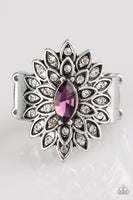 Paparazzi Accessories Blooming Fireworks Ring - Purple