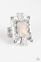 Paparazzi Accessories Stone Cold Couture Ring - White