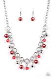 Paparazzi Accessories Fiercely Fancy Necklace - Red
