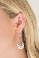 Paparazzi Accessories Fancy First Earrings - White