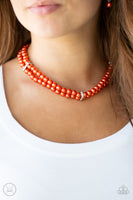 Paparazzi Accessories Put On Your Party Dress Necklace - Orange