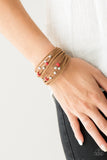 Paparazzi Accessories Colorfully Coachella Urban Bracelet - Red