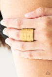 Paparazzi Accessories Paleo Patterns Ring - Gold