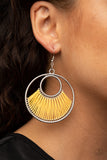Paparazzi Accessories Really High-Strung Earrings - Yellow