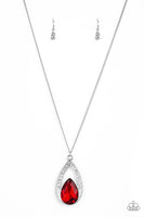 Paparazzi Accessories Notorious Noble Necklace - Red