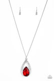 Paparazzi Accessories Notorious Noble Necklace - Red