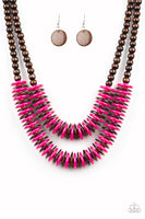 Paparazzi Accessories Dominican Disco Necklace - Pink