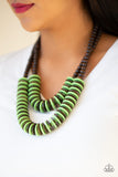 Paparazzi Accessories Dominican Disco Necklace - Green