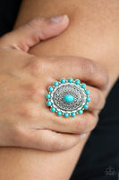Paparazzi Accessories Mesa Mandala Ring - Blue