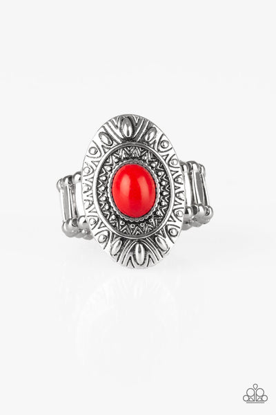 Paparazzi Accessories Stone Fox Ring - Red