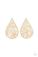 Paparazzi Accessories REIGN-Storm Earrings - Gold